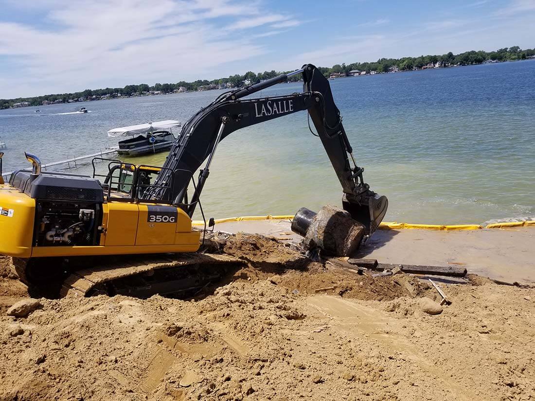 Gallery - Advanced Lakefront Services - White Lake MI. Seawall Contractor